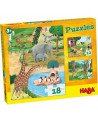Puzzle 3 en 1 - Animales - Haba