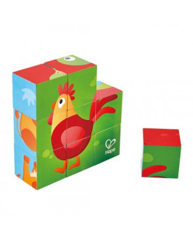 Puzzle De Bloques - Animales De La Granja - Hape