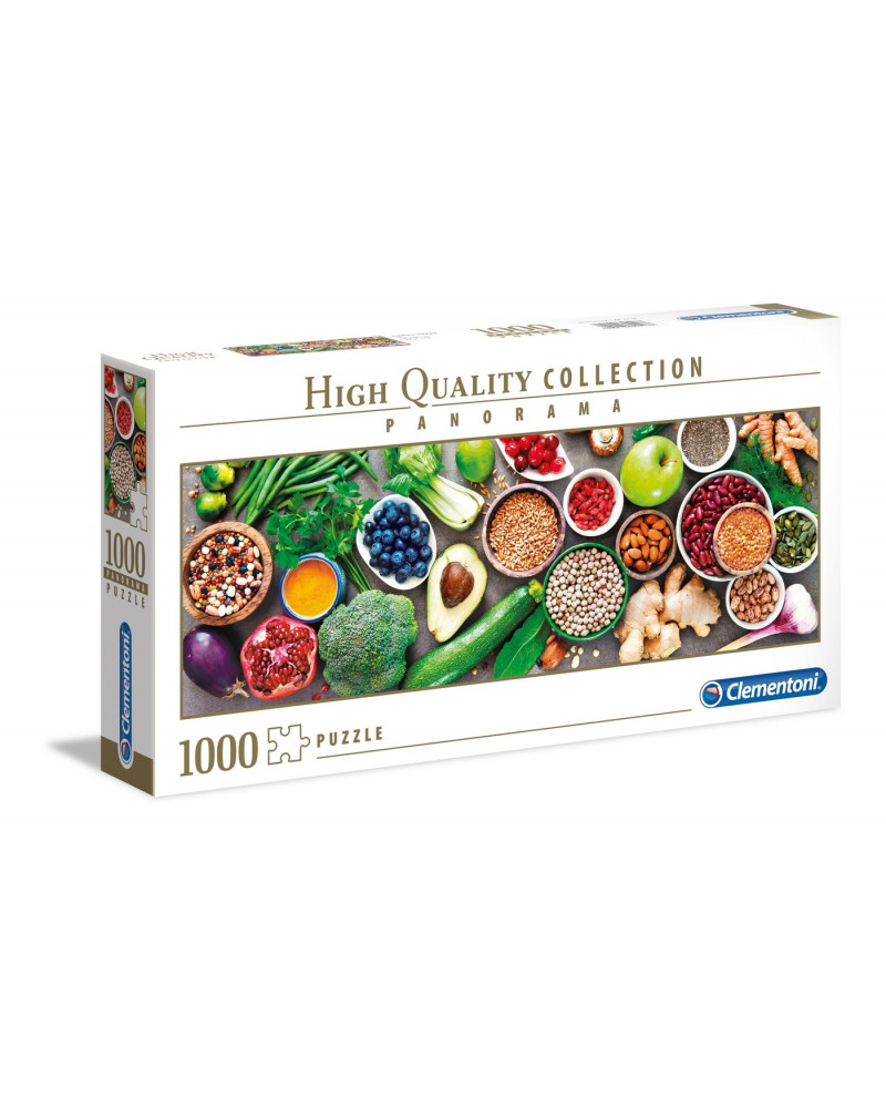Puzzle Panorama 1000 Piezas - Healthy Veggies - Clementoni