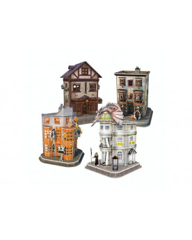 Puzzle 3D - Harry Potter - Set Callejón Diagon - CubicFun