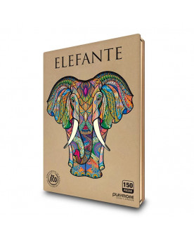 Puzzle Madera - Elefante -...