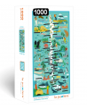 Puzzle 1000 piezas - Mapa de Chile Parques Nacionales - La Puzzlera