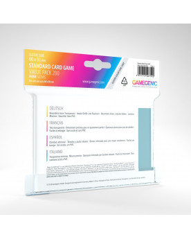 Protectores GameGenic Prime Standard Value Pack (200) (Cartas hasta 64x89 mm)