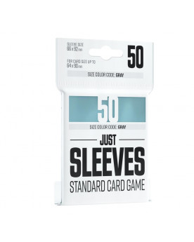 Just Sleeves Standard Card Game Clear - 50 (Cartas Hasta 64 x 90 mm)