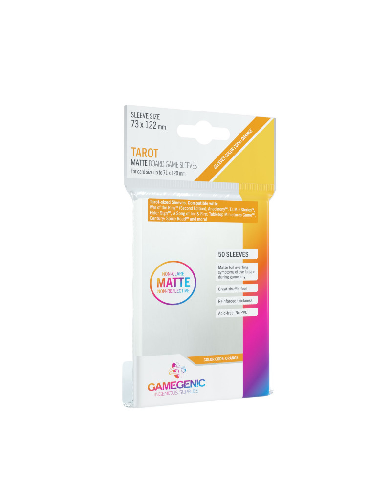 Protectores GameGenic Matte Tarot (Cartas hasta 71x120 mm)