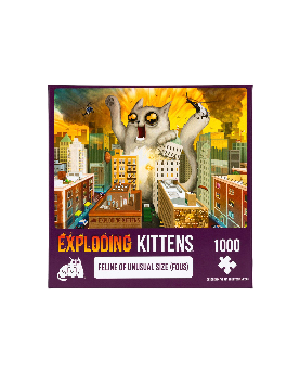 Puzzle Exploding Kittens 1000 Piezas - Feline of Unusual Size - Asmodee