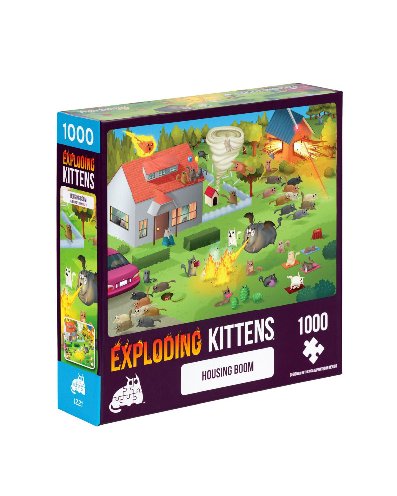 Puzzle Exploding Kittens 1000 Piezas - Housing Boom - Asmodee