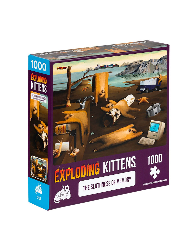 Puzzle Exploding Kittens 1000 Piezas - Slothness of Memory - Asmodee