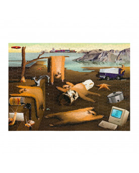 Puzzle Exploding Kittens 1000 Piezas - Slothness of Memory - Asmodee