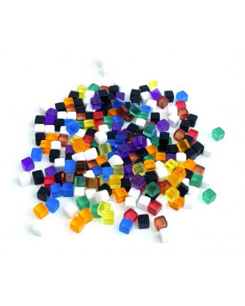 Cubos De Acrílico 8mm Colores Solidos (8 Unidades)