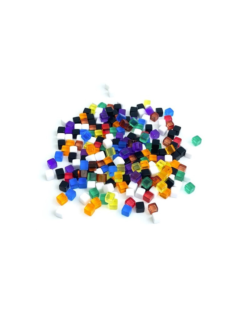 Cubos De Acrílico 8mm Colores Solidos (8 Unidades)