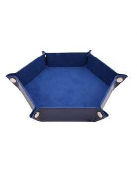 Bandeja Para Dados Hexagonal - Cuerina y Paño Premium
