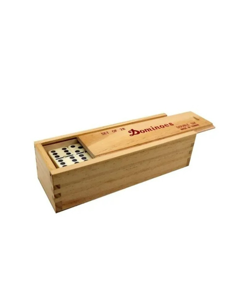 Dominó Caja de Madera