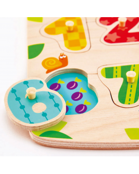 Puzzle de Encaje - Números - Hape