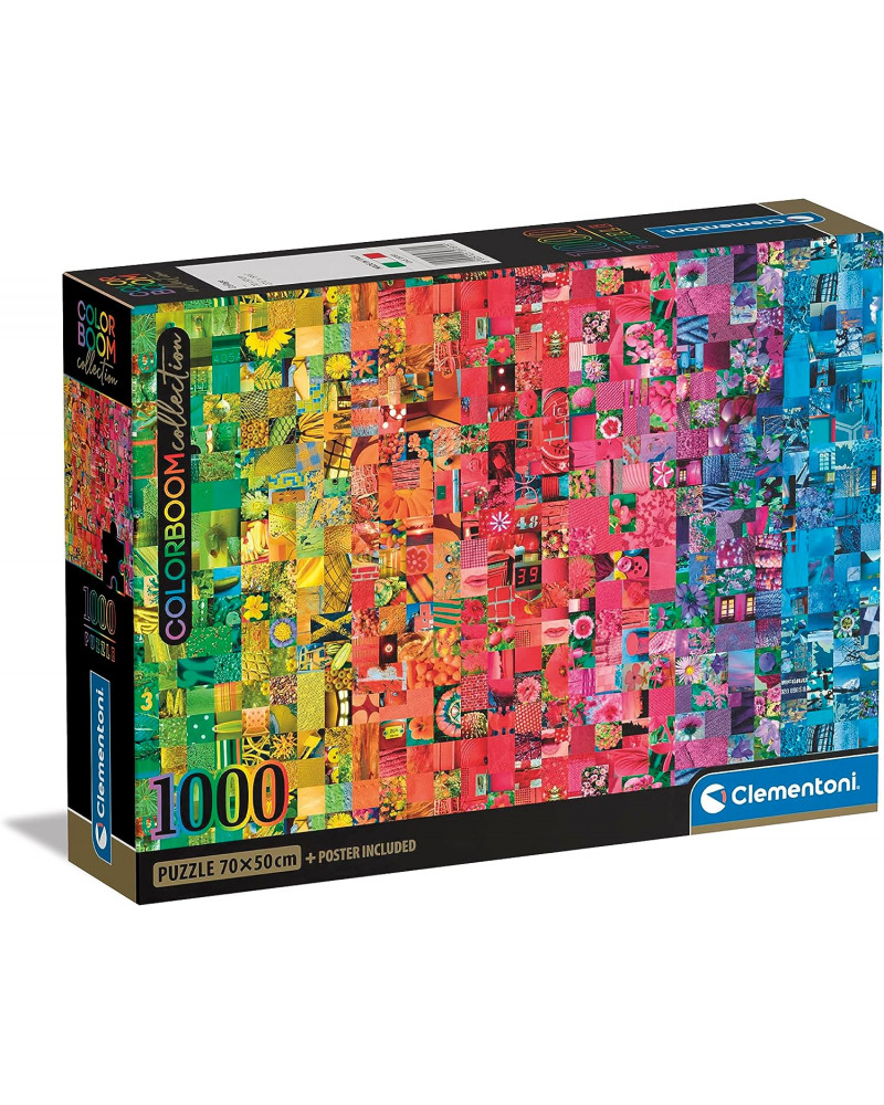 Puzzle 1000 piezas - Color Boom Collection Collage - Clementoni