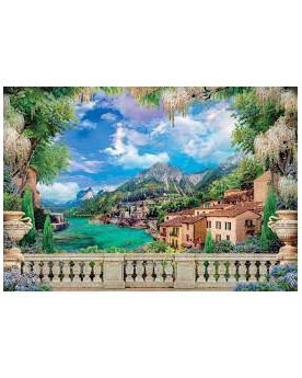 Puzzle 3000 piezas - Lush Terrace on Lake - Clementoni [33553]
