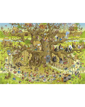 Puzzle 1000 piezas - Monkey Habitat - Heye