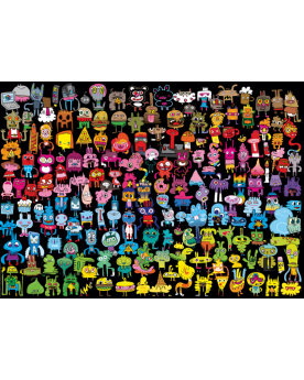 Puzzle 1000 piezas - Doodle Rainbow - Heye