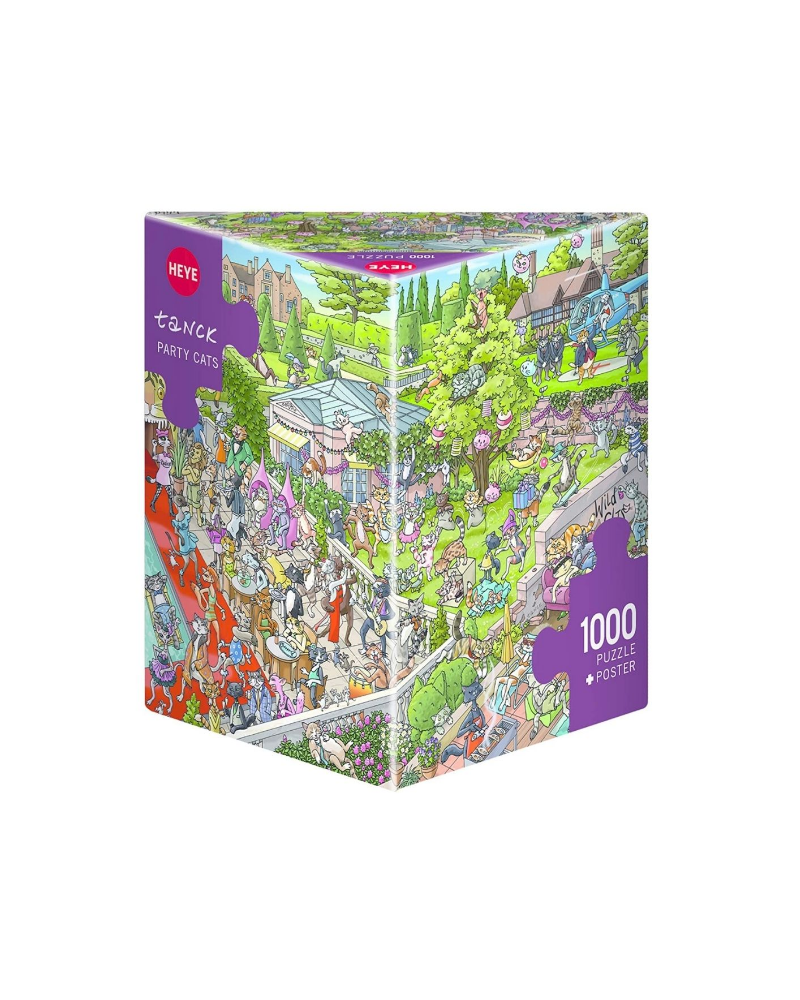 Puzzle 1000 piezas - Party Cats Tanck - Heye