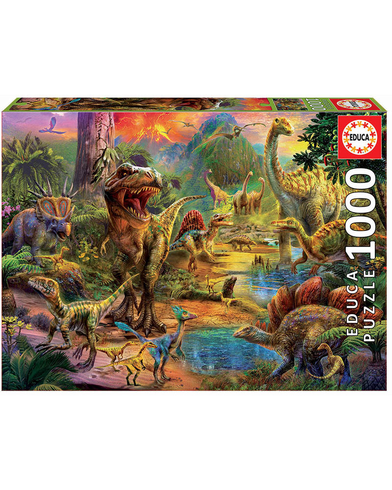 Puzzle 1000 Piezas - Tierra de Dinosaurios - Educa