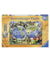 Puzzle 300 piezas XXL - Mapamundi de los Animales - Ravensburger