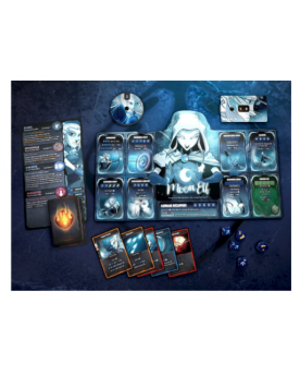 Dice Throne 1 - Bárbaro vs Elfa Lunar