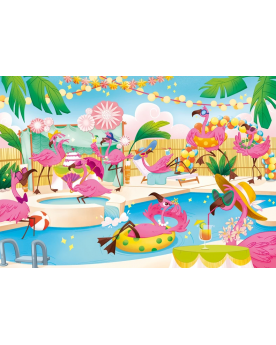 Puzzle 104 piezas - Flamingos Party - Clementoni [20151]