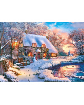 Puzzle 500 piezas - Winter Cottage - Castorland
