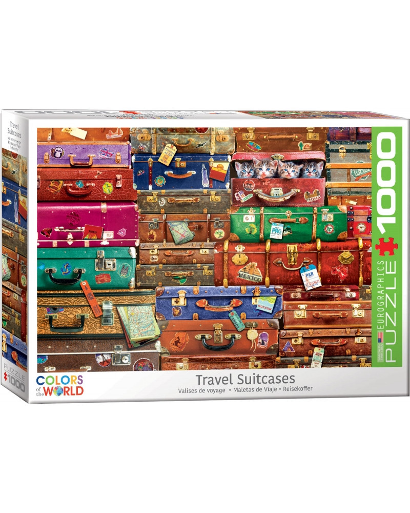 Puzzle 1000 piezas - Travel Suitcases - Eurographics