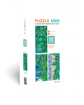 Puzzle 1000 piezas - Ruta de Los Lagos del Sur de Chile - La Puzzlera