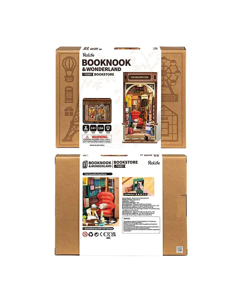 Puzzle 3D - Separador de libros - Bookstore - Rolife