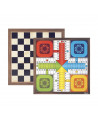 Tablero de Ajedrez/Damas/Ludo + Fichas Ludo + Fichas Damas - - Fournier