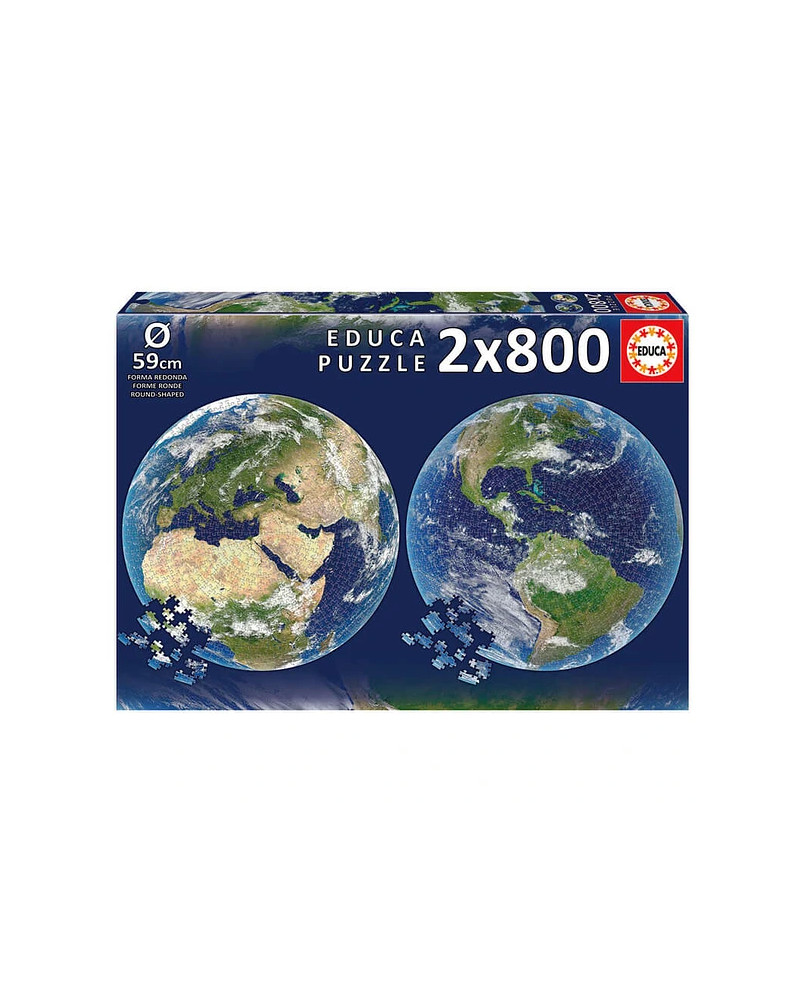 Puzzle 2x800 Piezas - Planeta Tierra - Educa