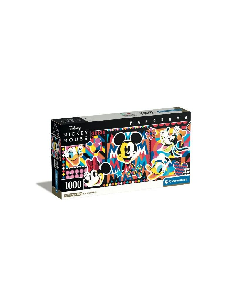 Puzzle 1000 Piezas Panorama - Mickey Mouse Disney - Clementoni [39871]