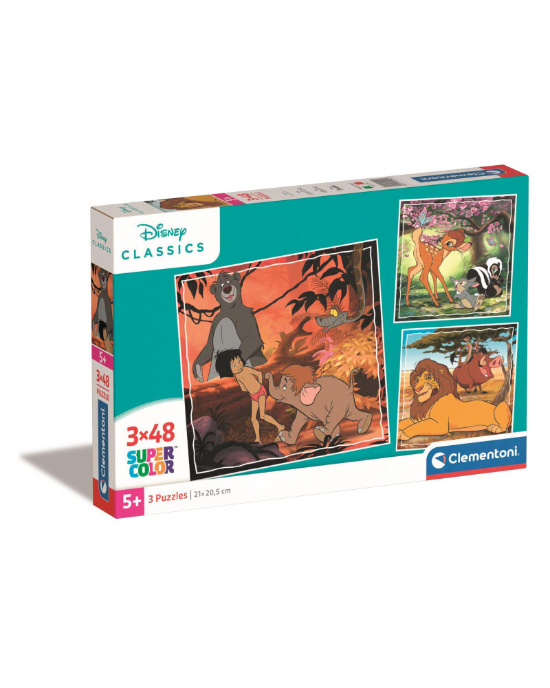 Puzzle 3x48 Piezas - Clásicos Disney - Clementoni [25299]