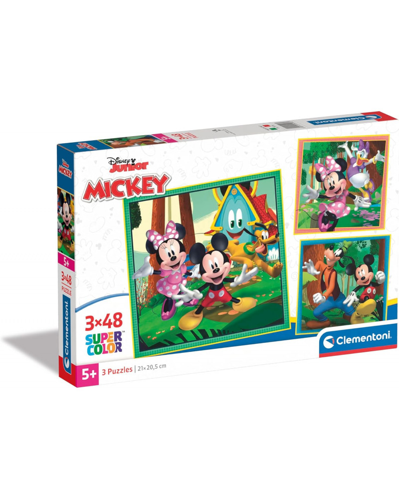 Puzzle 3x48 Piezas - Mickey y Sus Amigos - Clementoni [25298]