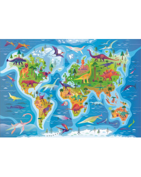 Puzzle 180 Piezas - Dinosaurs Map - Clementoni [29790]