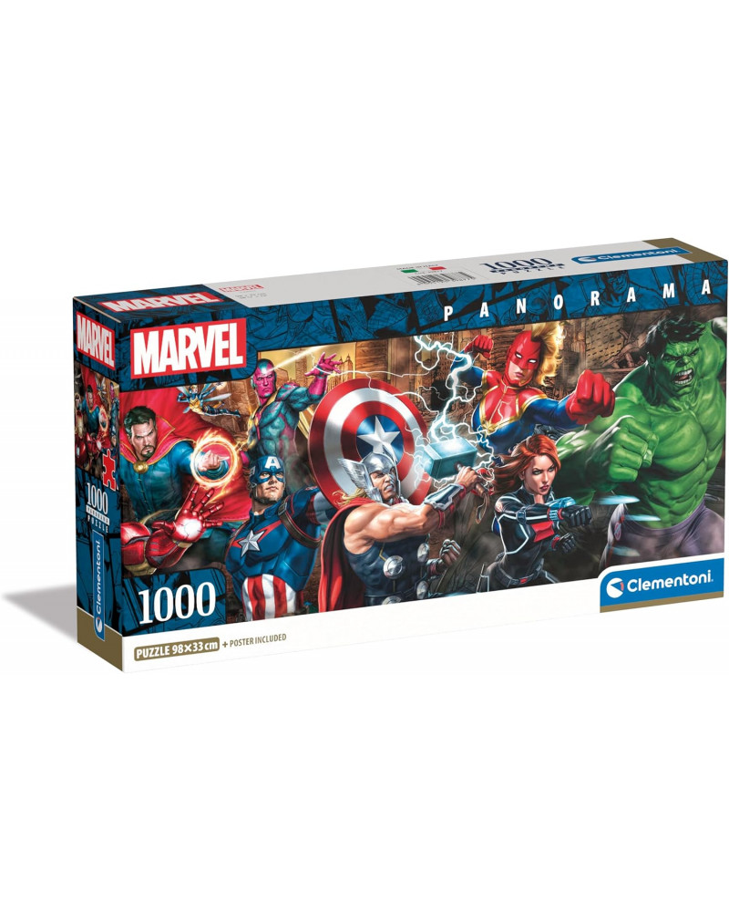 Puzzle 1000 Piezas Panorama - Marvel - Clementoni [39877]