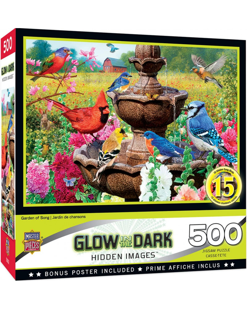 Puzzle 500 Piezas - Garden of Song - Glow in the Dark - Master Pieces
