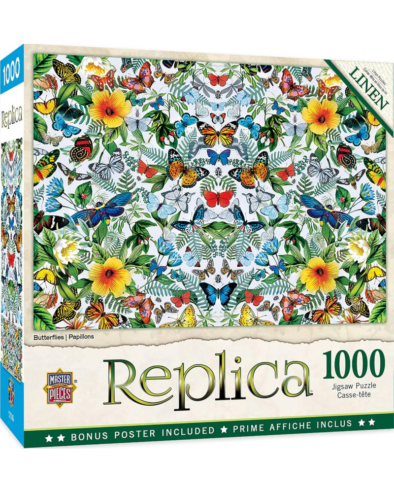Puzzle 1000 Piezas - Replica: Butterflies - Master Pieces