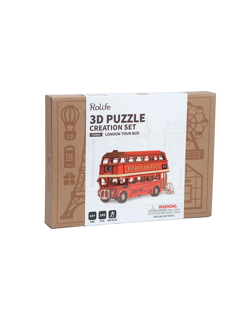 Puzzle 3D - Creation Set - London Tour Bus - Rolife