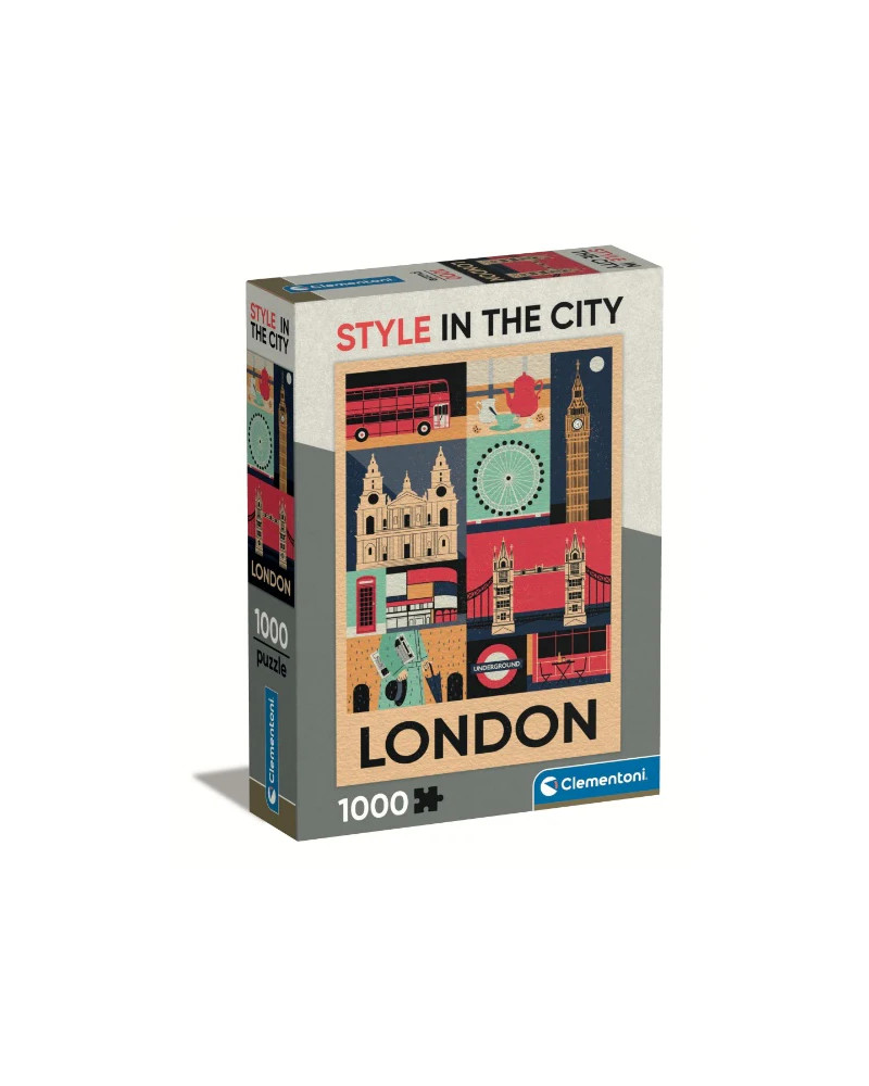 Puzzle 1000 piezas - Postal de Londres  - Clementoni [39844]