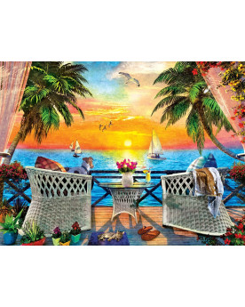 Puzzle 550 Piezas - On the Balcony - Master Pieces