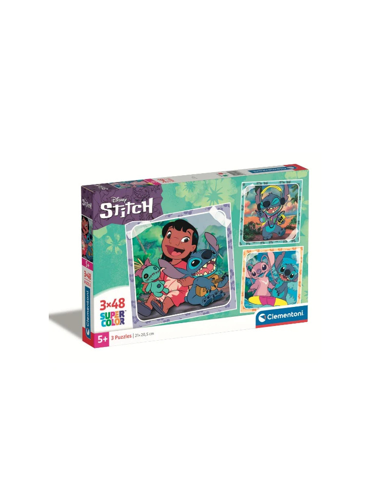 Puzzle 3x48 Piezas - Stitch - Clementoni [25321]