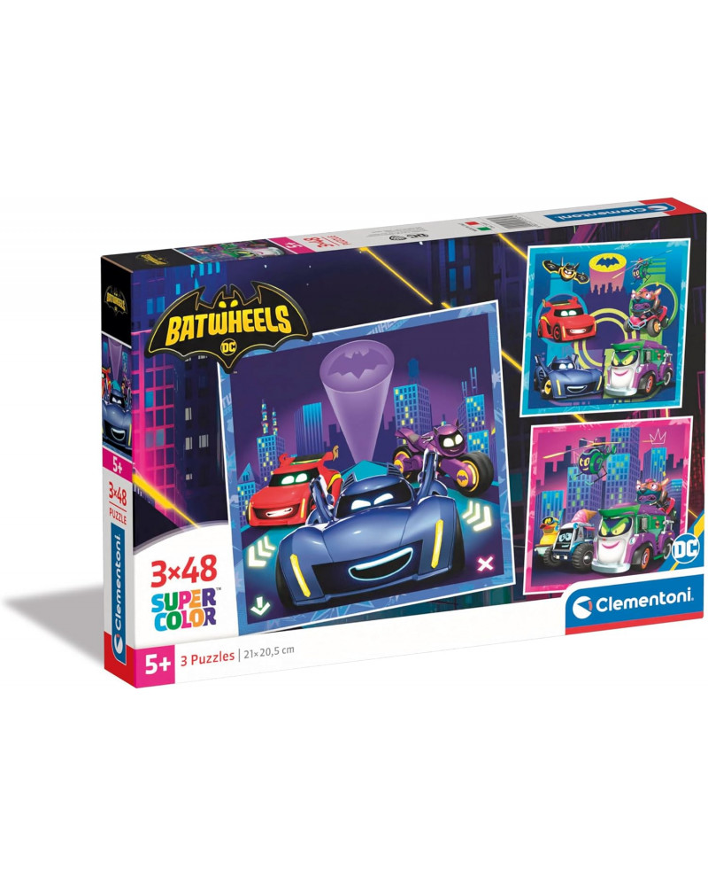 Puzzle 3x48 Piezas - Batwheels - Clementoni [25307]