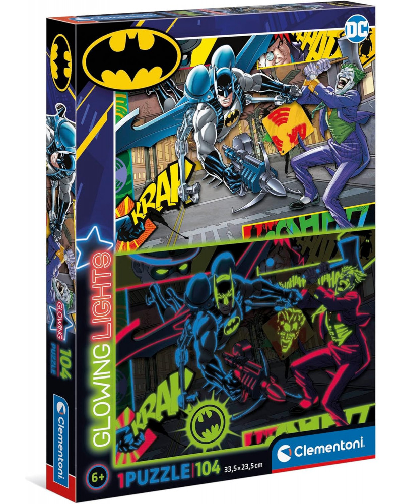 Puzzle 104 piezas - Batman Fosforescentes - Clementoni [27175]