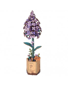 Puzzle 3D - Flor de Madera - Lilac - Rowood