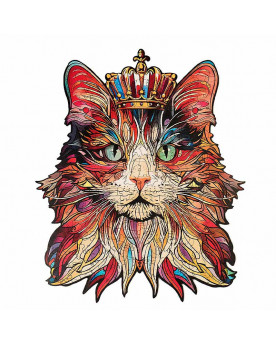 Puzzle Madera - Cat King - Rowood