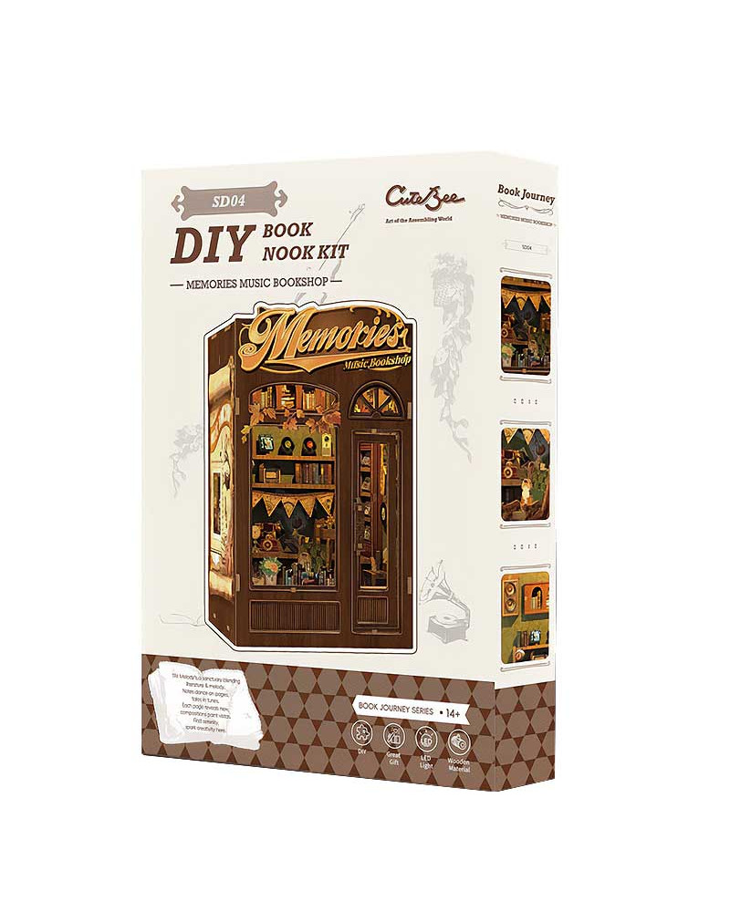 Puzzle 3D - Separador de Libros - Memories Music Bookshop - CuteBee [SD04]