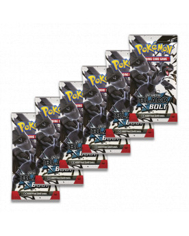 JCC Pokémon: Escarlata y Púrpura - Fulgor Negro - Paquete de Sobres de Refuerzo